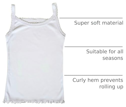 Image of B-One Kids Girls' Cotton Camisole Tank Top Undershirt (Multipack)