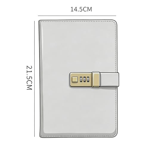 Journal Intime Vintage A5 avec Serrure à Code : Le Cadeau Idéal et Utile