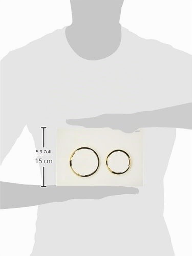 Geberit Omega20 Betätigungsplatte, für 2-Mengen-Spülung, 115.085.KK.1, Farbe: Weiß