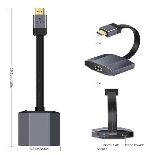 Game Console 4k Upscaler,Upgrade Your Graphics Card in Real Time with No Lag,Enhance the original 2K game console to 4K@60 display,for Nintendo Switch,Wii, DreamCast,Xbox,Playstation,Gamecube and more