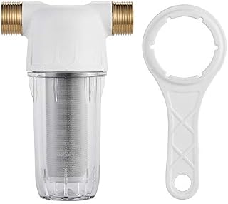 Reusable Sediment Spin Down Water PreFilter 40Micron,15GPM,3/4"MNPT,for Hot Water System,Kitchen,Dishwasher,and Water Operated Equipment