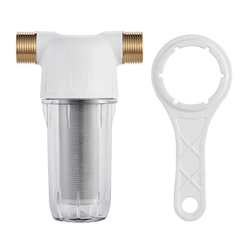 Reusable Sediment Spin Down Water PreFilter 40Micron,15GPM,3/4"MNPT,for Hot Water System,Kitchen,Dishwasher,and Water Operated Equipment