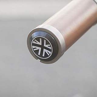 London Craftwork Aluminium Handlebar Plugs for Bike Bicycle in Black (PAIR) Union Jack Hanlebar Caps