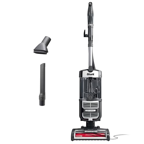 Image of Shark UV730 Navigator Lift-Away Upright Vacuum, PowerFins HairPro Self-Cleaning Brushroll, HEPA Filter with Anti-Allergen Technology, LED Headlights, Swivel Steering, Gray (Renewed)