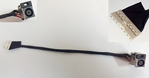 DC-in Jack for HP CQ72 G72 G72-130SB G72-a30EM 600719-001 DD0AX8PB000 DD0AX8PB001, Power Jack Harness Port Connector Socket with Wire Cable