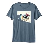 Chilly Willy the Penguin Sledding Holiday Premium Tri-blend T-Shirt
