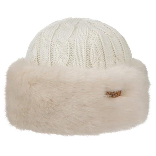 Barts Berretto Cable Knit Faux Fur Beanie Lavorato a Maglia Invernale Taglia Unica - Bianco