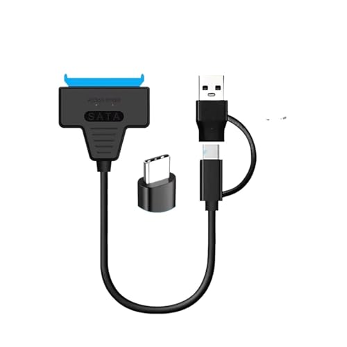 Cable adaptador SATA a USB-C 3.0 hasta 6Gbps para HDD y SSD 2.5"
