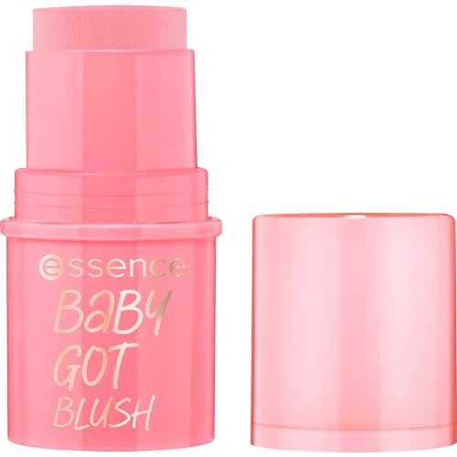 Image of Essence baby got blush 10 tickle me pink, cream blush stick, pink tone, natural glow, easy blending, dewy finish, 5.5 g (Pack of 2)