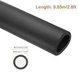 QUARKZMAN Rura izolacyjna z pianki 43 mm średnica wewnętrzna x 61 mm średnica zewnętrzna 0,85 m, rura piankowa, rura termoizolacyjna do jednostki AC, rura wodna, ochrona przed zamarzaniem - 2-3/8" x 1