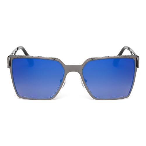 KENBO Square Sunglasses Metal Frame for Men Women Large Cool Designer Shades UV400