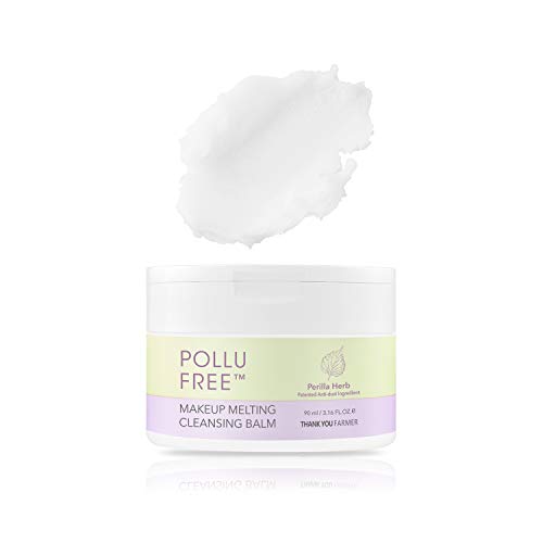 THANKYOU FARMER Pollufree Makeup Melting Cleansing Balm 3.16 Fl Oz (90ml) - Waterproof Makeup Remover | Waterproof Eye Makeup Remover Balm | Cleansing Balm Makeup Remover | Makeup Cleansing Balm