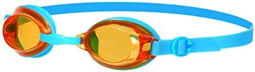 Speedo Jet Junior Goggles (Orange Lens/Blue Strap)