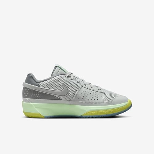 Nike Ja 1 Big Kids' Basketball Shoes (DX2294-003, Light Silver/Cyber/Cool Grey/Granite) Size 3.53