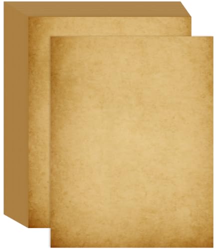Parchment Paper for Certificates - Letter Size Stationary for Resumes, Diplomas, Letter Size, 150 Double-Sided Sheets, 100gsm, 8.5" x 11" Parchment Paper