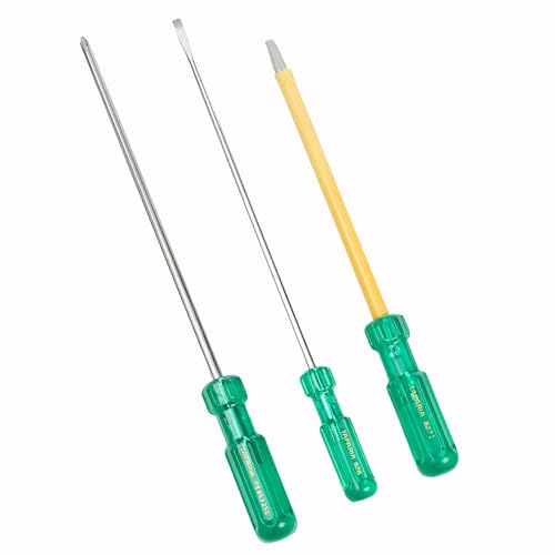 Image of TAPARIA, 3 PC SET, 1 x FLAT SCREWDRIVER, 1 x INSULATED SCREWDRIVERS & 1 X PHILLIPS SCREWDRIVER, (826, 827 I, P8 863 250). Used for Industrial application, DIY, Electricals and Home use.