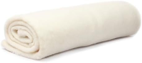 - 100% Pure Wool Felt Fabric for Needle Felting, Wet Felting, Quilting - Pre-Felted Natural Ecru Wool Batting | DIY Crafts, Wearable Arts, Home Decor (Twin 72X93 inch)