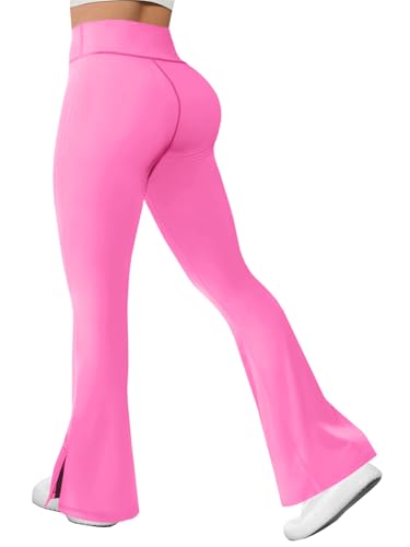 Legging évasé taille haute Fisoew pour le yoga et le sport au quotidien