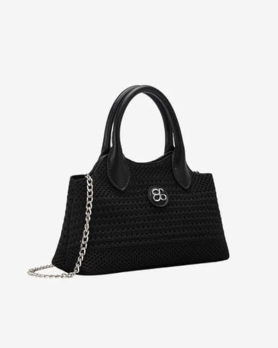 Image of Cosy Cute Mini Purse for Women Girls, Small Top-Handle Bags with Adjustable Strap, Handbag for Everyday Use and Evening Outfits Black