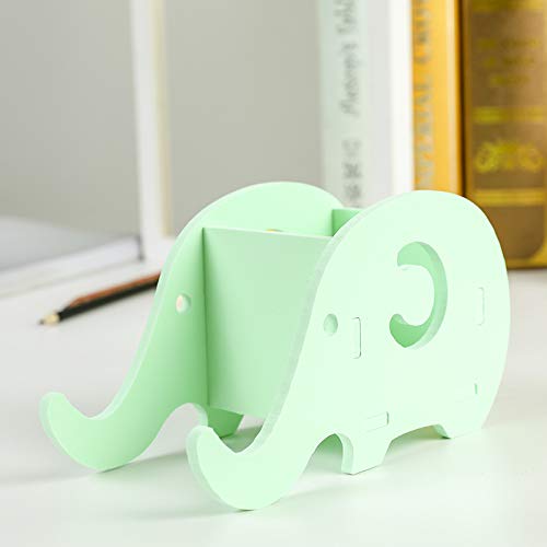Roontin Pencil Holder For Desk Pretty Elephant Design Phone Holder - Stationary Organiser(Green)
