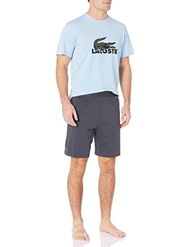 Lacoste Men's Velvet Logo Pajama Set