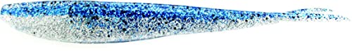 Lunker City 42500-25 Fin-S Fish 4" Fishing Equipment, Silver,Blue Ice