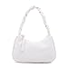 Emperia Braided Top Handle Shoulder Bag For Women, Trendy Designer Small Hobo Tote Handbag_White