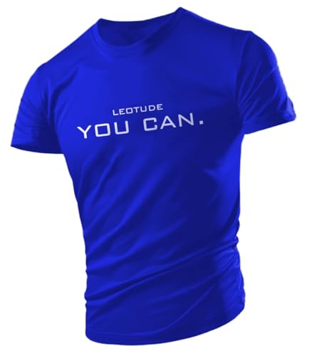 Image of LEOTUDE Men's Regular Fit Half Sleeve Round Neck Cottonblend Tshirt (Color Black)