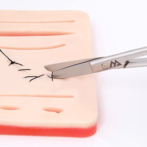 Premium Quality Suture Scissors with Extra Fine Sgarpness (13 CM)