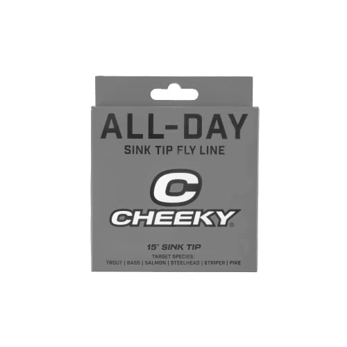Cheeky Fishing All-Day Weight Forward Sink Tip Fly Line, Black/Mint, 5 WT