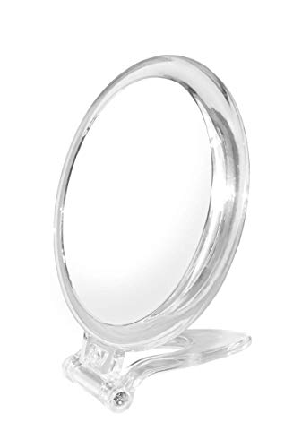 Espejo redondo plegable con soporte 10X miniatura 5