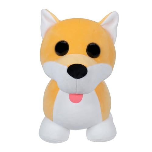 Adopt Me! AME0103-20 cm Plüsch - Shiba-Inu, offizielles Plüsch mit Spielcode