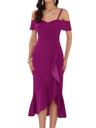 WOMLAYOUT Women's Cocktail Dresses for Wedding Guest Spring 2026 Spaghetti