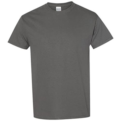 Gildan Men's Heavy Cotton T-Shirt, Style G5000, Multipack, Charcoal (10-Pack), Large #TOP5