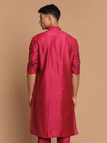 Image of VASTRAMAY Men's Cotton Blend Regular Fit Casual Kurta