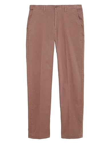 Image of Marks & Spencer Mens Solid Mid Rise Regular Fit Chinos