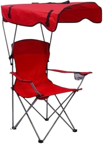 Farigrut アウトドア折りたたみチェア キャンプ・アウトドア BBQ・釣り・ピクニック・レジャーシーンに最適 日よけ機能で紫外線から守る 折りたたみ設計で持ち運び・収納便利 アウトドアでの休憩に最適な携帯式座椅子