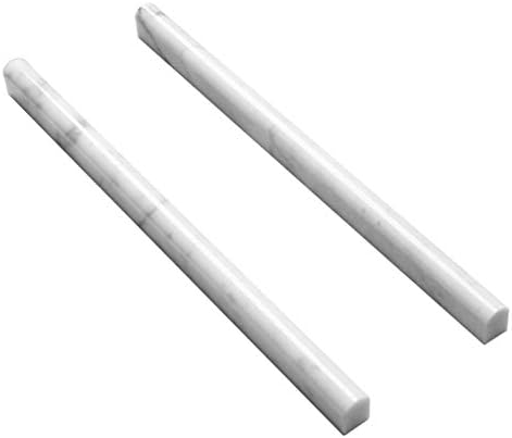 Carrara White 20 pack(3.95/pc) 3/5"X12" Marble Pencil Liner Tile Polished