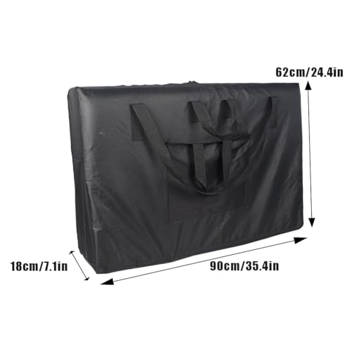 Massage Table Carrying Bag, Universal Portable Massage Bed Carry Case Canvas SPA Folding Tables Professional Shoulder Strap Bag Accessories Equipment Black for Face Cradle Salon Tattoo Chair Storage - Image 3