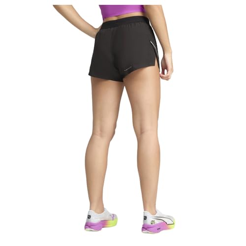 PUMA Womens Raceday Ultraweave 3 Inch Split Shorts Casual Bottoms Casual Lightweight - Black2