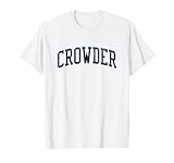 Crowder OK Vintage Athletic Sports JSN2 Navy Print T-Shirt