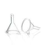 GBSTORE 10 Pcs Mini Funnel Clear Plastic Funnels,Kitchen Cosmetics Lab Liquid Transfer Tools for Transfer Cosmetics Liquid,Perfumes, Essential Oils,Lab Filling Liquid,Powder
