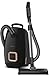 Miele New Guard L1 AllFloor Bagged Canister Vacuum Cleaner with AirClean Plus Filter, AllTeQ Universal Floorhead, and AllFloor Floorbrush, LED Display Panel, in Obsidian Black/Rose Gold