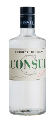 Aguardiente de Orujo El Consul - Auténtico Aguardiente Gallego, Producto de Galicia, España - Orujo Gallego Tradicional, Sabor Intenso y Puro.