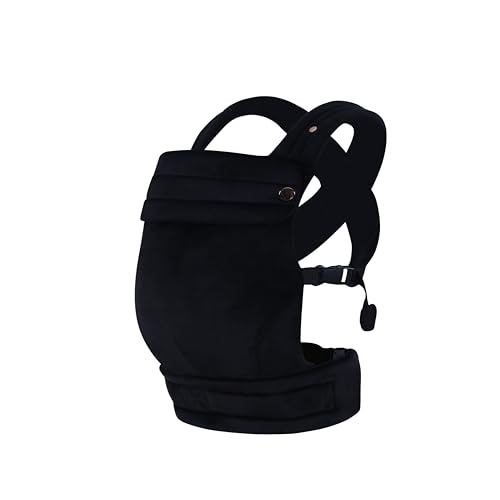 Image of Liderbebe Baby Carrier Newborn to Toddler - Ergonomic,Velvet Fabric Breathable Mesh Cozy and Lightweight Infant Carrier for 7-35lbs,Enhanced Lumbar Support Hands-Free Parenting,All Seasons,Black