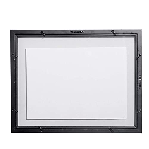 Umical 2 Pack - 11X14 Float Document Frame With Double Sided Hd Plexiglass For Floating Display Of 8.5X11 Document, Certificate, Image Or Artwork, Wood Diploma Frame Decor Of Wall Mounting, Black #TOP7