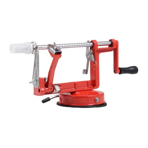 CANIGHT Peladora y Cortadora de Manzanas Multifuncional Acero Inoxidable y Aleación de Base de Succión Grande Herramienta Estable y Conveniente para Cocina