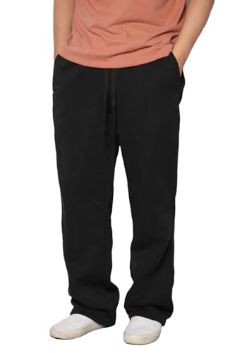 URBANJ Men's Fleece Cargo Sweatpants Heavyweight Size S-5XL
