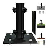 [Support de parapluie polyvalent] : ce kit de base de parasol multifonction fonctionne parfaitement sur diverses surfaces, y compris le béton, les terrasses en bois et les pelouses, s'adaptant à différents paramètres extérieurs tout en fournissant tous les accessoires de montage nécessaires pour votre commodité.