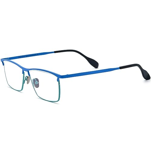 Image of FONEX Colorful Pure Titanium Glasses Frame Women Retro Round Eyeglasses